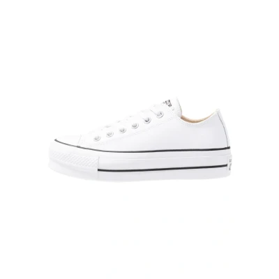 Image of Converse Chuck Taylor ALL STAR LIFT Clean Trainers, Women&#039;s, Size: 8, White/black Leather
