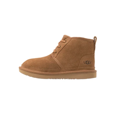 Image of UGG Neumel II Unisex Laceup ankle boots for kids, Size: 3, Chestnut Suede