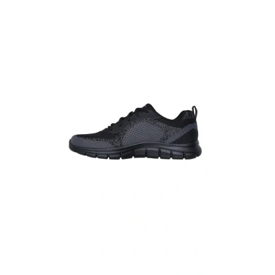 Image of Skechers Trainers, Men&#039;s, Size: 6.5, Black knit pu shoes