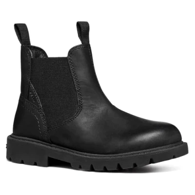 Image of Geox J SHAYLAX BOY A Chelsea Boot, Black, 5 UK, UK