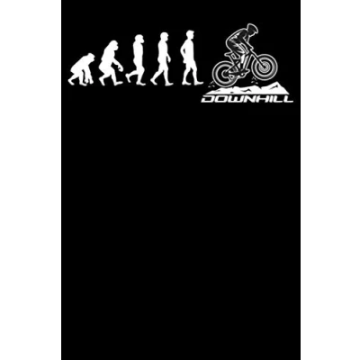 Image of Evolution Downhill: Notizbuch DIN A5 Liniert 120 Seiten Fahrrad MTB Entwicklung Mountainbike Rennrad Downhill Radsport Bike Geschenkidee &amp; Weihnachten ... Planer Tagebuch Notizheft Notizblock