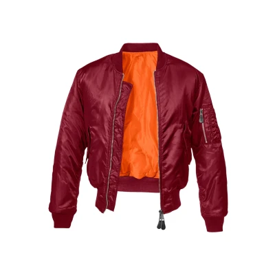 Image of Brandit Bomber Jacket, Men&#039;s, Size: Medium, Bordeaux