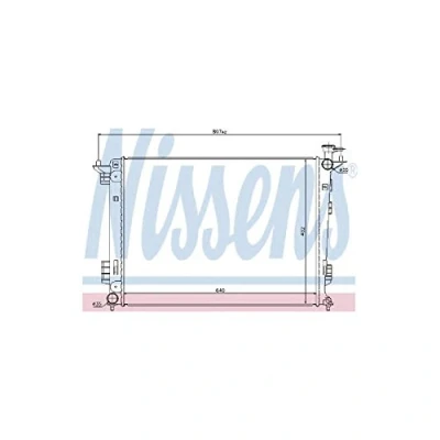 Image of Radiator, engine cooling NISSENS 67515