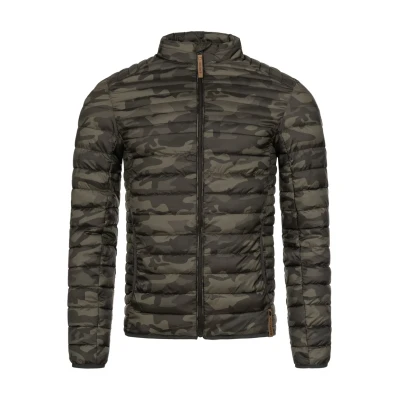 Image of Indicode Jeans Light jacket, Men&#039;s, Size: Large, Mottled dark green