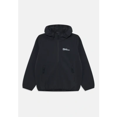 Image of Jack Wolfskin FOUR Winds jacket KIDS Unisex Soft shell for kids, Size: 5 6y, Black