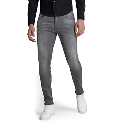 Image of G STAR RAW Men&#039;s Revend Skinny Jeans, Gray, 33W / 32L