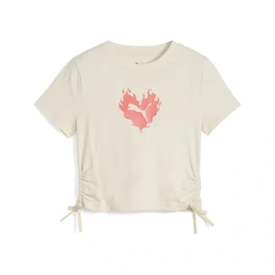 Image of PUMA Girl&#039;s Flaming Love Knotted Tee G Tees (Pack of 1)