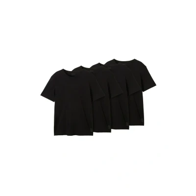 Image of TOM Tailor 4 PACK Basic Tshirt, Men&#039;s, Size: XXL, Black