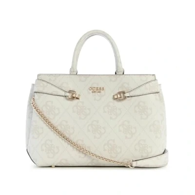 Image of Guess Lorelei Girlfriend Satchel Handbag, Women&#039;s, Size: One Size, Bone