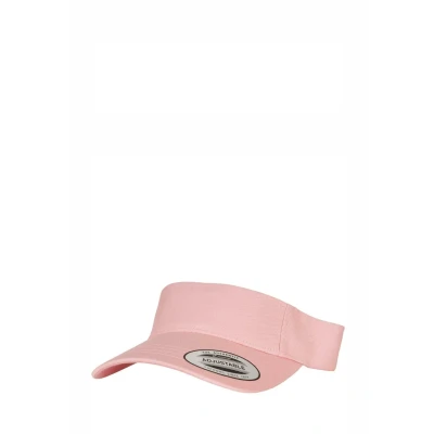 Image of Flexfit Snapback Curved Visor Cap, Size: One Size, Light pink