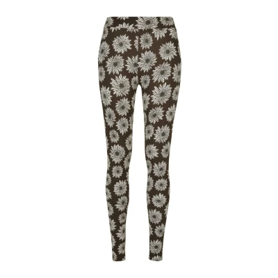 Image of Urban Classics SOFT AOP Leggings Trousers, Women&#039;s, Size: XXL, Browncamomile