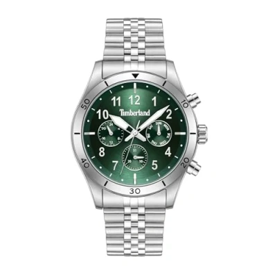 Image of Timberland Ashmont Chronograph watch, Men&#039;s, Size: ONE, Green silver