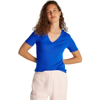 Image of Tommy Hilfiger NEW SLIM CODY Basic Tshirt, Women&#039;s, Size: XXS, Noble blue