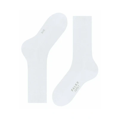 Image of Falke Family Everyday Casual Socks, Men&#039;s, Size: 8.5 11, White