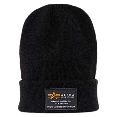Image of Alpha Industries CREW Beanie Unisex Beanie, Size: One Size, Black
