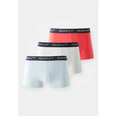Image of GANT Trunk 3 PACK Pants, Men&#039;s, Size: Medium, White/light blue/light red