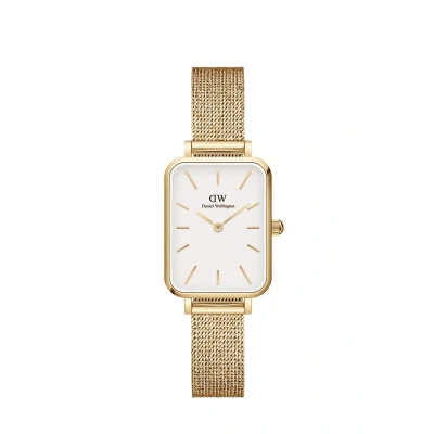 Image of Daniel Wellington Quadro Pressed Watch goldcoloured, Size: 20, Gold coloured