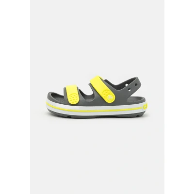 Image of Crocs Crocband Cruiser Unisex Pool slides for kids, Size: 8K, Slate grey/acidity Synthetics