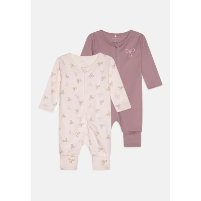 Image of Name it Nbfnightsuit BOW 2 PACK Pyjamas for kids, Size: 0 1m, Barely pink