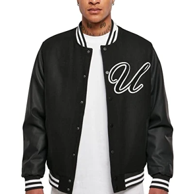 Image of Urban Classics BIG Bomber Jacket, Men&#039;s, Size: Small, Black