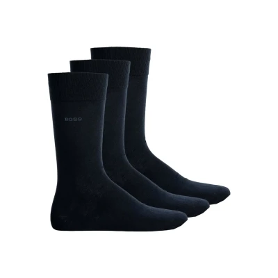 Image of BOSS Men&#039;s Socks (Pack of 3), Grey, 12 14
