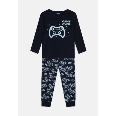 Image of Name it Nkmnightset sapphire GAME Pyjama set for kids, Size: 7 8y, Dark