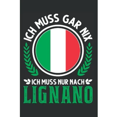 Image of Lignano Notizbuch: Italien Urlaub Reise Geschenk / 6x9 Zoll 120 karierte Seiten