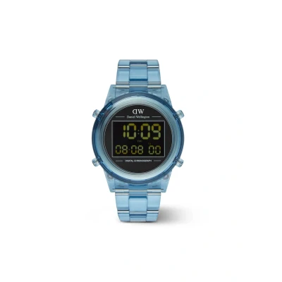 Image of Daniel Wellington Retro Digital watch, Men&#039;s, Size: 42, Light blue