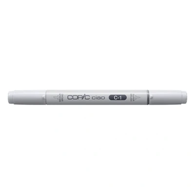 Image of COPIC Ciao Coloured Marker Pen (C 1) Cool Gray No.1, For Art &amp; Crafts, Colouring, Graphics, Highlighter, Design, Anime, Professional Beginners, Supplies Colouring Books