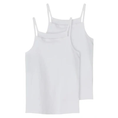 Image of Name it Nkfstrap 2 PACK Undershirt for kids, Size: 11 12y, White