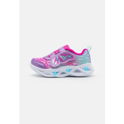 Image of Skechers Twisty Brights Trainers for kids, Size: 5K, Lavender pink Textile