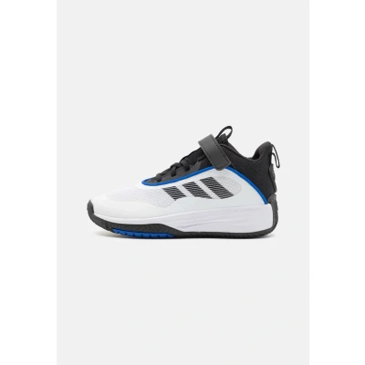 Image of adidas Performance Ownthegame 3.0 Unisex Basketball shoes for kids, Size: 5, Footwear white/core black Textile/synthetics