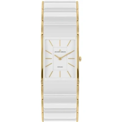 Image of JACQUES LEMANS Women&#039;s Watch Analogue Quartz 32017052, White, One Size, Bracelet