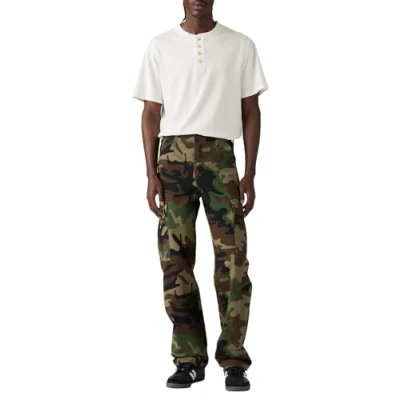 Image of Levi&#039;s XX Cargo Straight Pants trousers, Men&#039;s, Size: 34x32, Phalarope camo demitasse s twll