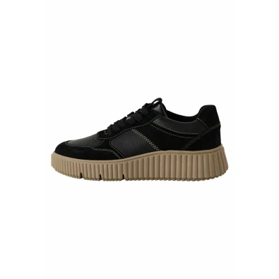 Image of Tamaris Trainers, Women&#039;s, Size: 4, Black leather and imitation