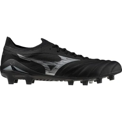 Image of Mizuno MORELIA NEO IV Βeta ELITE Football Shoes Black/galaxy silver/black Women/Men Size 11