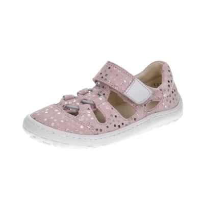 Image of Froddo Barefoot Elastic Sandals for kids, Size: 12.5K, Pink Suede