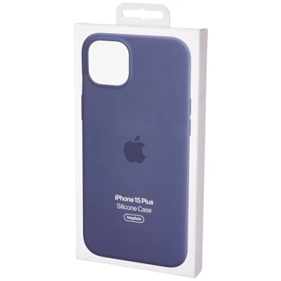 Image of Apple MagSafe Silicone Back Cover Blue iPhone 15 Plus