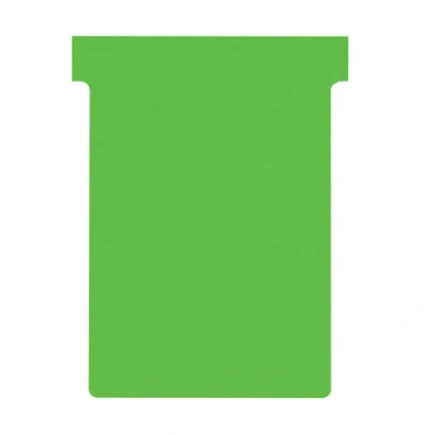 Image of Nobo T Card Planning Cards, Green, Size 3, Pack Of 100 Re Fills, Office Wall Planner System, 2003005