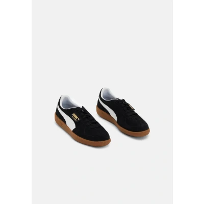 Image of Puma Palermo Trainers, Size: 13, Black/white Suede