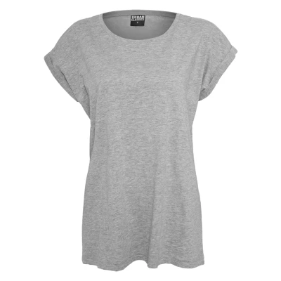 Image of Urban Classics Extended Shoulder Basic Tshirt, Women&#039;s, Size: XS, Grey