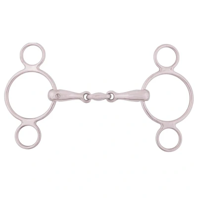 Image of BR Double Jointed Pessoa Three Ring Gag 18 mm