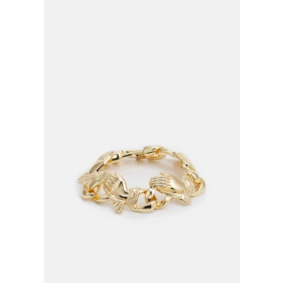 Image of Urban Classics PRAY Hands Bracelet Unisex goldcoloured, Men&#039;s, Size: L/XL, Gold coloured