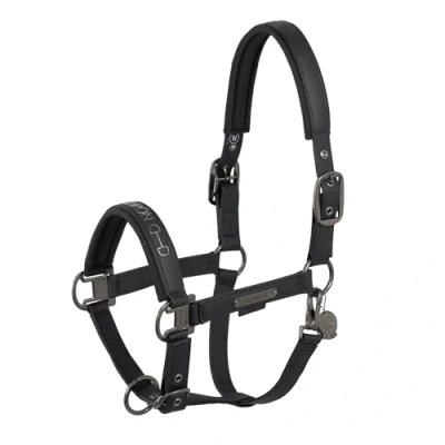 Image of Eskadron SS25 Platinum Halter Faux Leather Double Pin