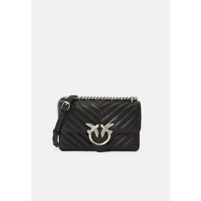 Image of Pinko LOVE One MINI Across body bag, Women&#039;s, Size: Size, Nero/old silver