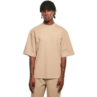 Image of Urban Classics Sleeve Basic Tshirt, Men&#039;s, Size: Large, Unionbeige