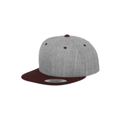 Image of Flexfit Classic Snapback 2TONE Cap, Size: One Size, Light grey/purple