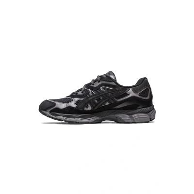 Image of Asics Sportstyle Gelnyc Unisex Trainers, Size: 9.5, Graphite grey/black Leather and textile