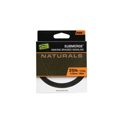 Image of Fox Edges Sub Naturals Braid Dark Green Carp Rig 35lb (300m) Braided fishing line