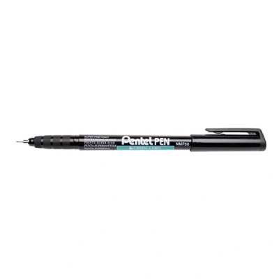 Image of Pentel Green Label Extra Fine Cone Tip Permanent Marker Black